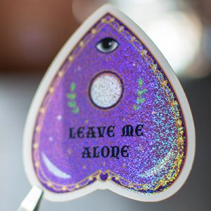 Leave Me Alone - glitter sticker